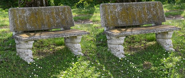 Pair of benches
