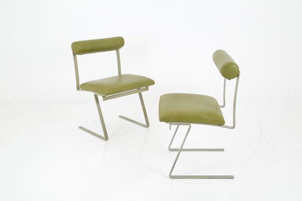 JOE COLOMBO - Pair of Roll chairs for SORMANI