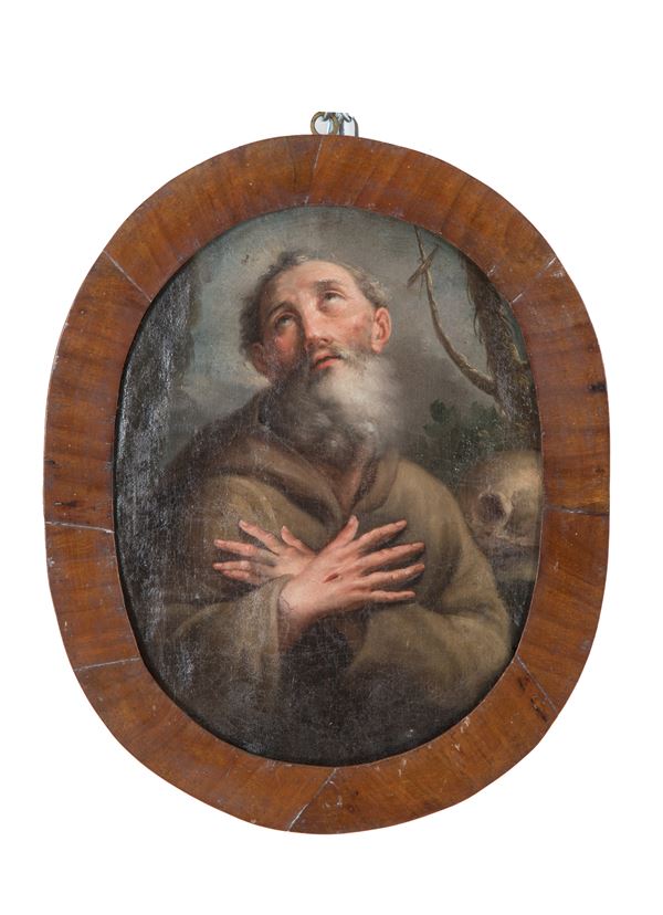 Dipinto ovale "SAN FRANCESCO"