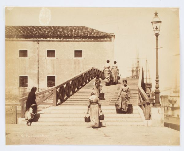 CARLO NAYA : "N.131 PONTE LUNGO-GIUDECCA"  - Asta MILANO DECOR - Antiques, Fine Art,  Carpets, Photographs & Design Auction (n. 92) - Viscontea Casa d'Aste