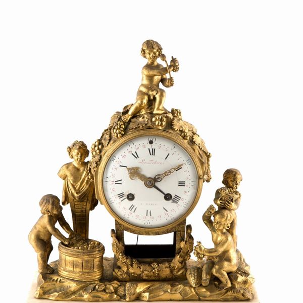 Table clock. LE FEBVRE, Paris