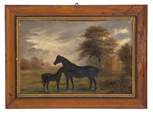 WILLIAM R. STONE - Painting "HORSES"