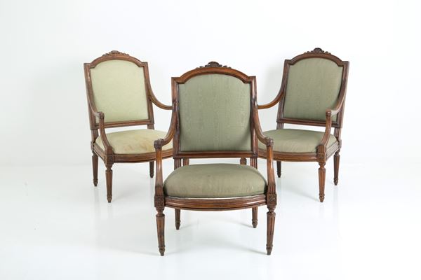Three armchairs