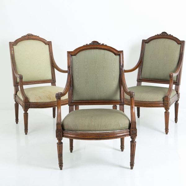 Three armchairs