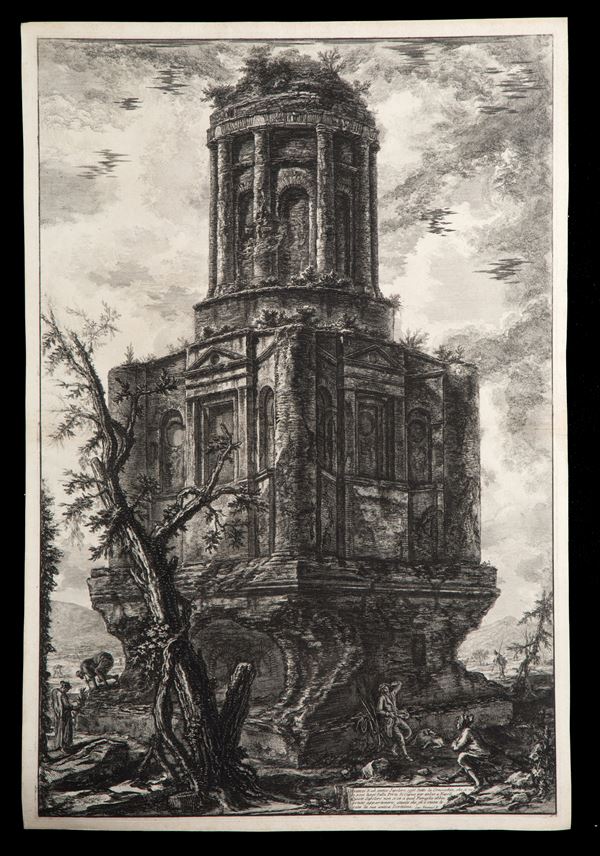 GIOVANNI BATTISTA PIRANESI - Incisione "LA CONOCCHIA"