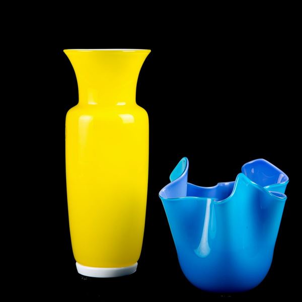 FULVIO BIANCONI - Two vases. VENINI
