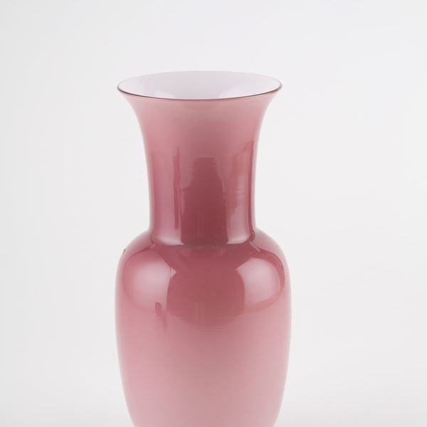 Vaso Opalino marrone. VENINI