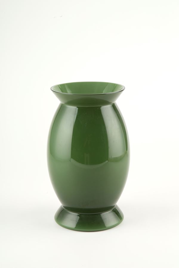 ALESSANDRO  MENDINI - Vaso Idalion verde per VENINI