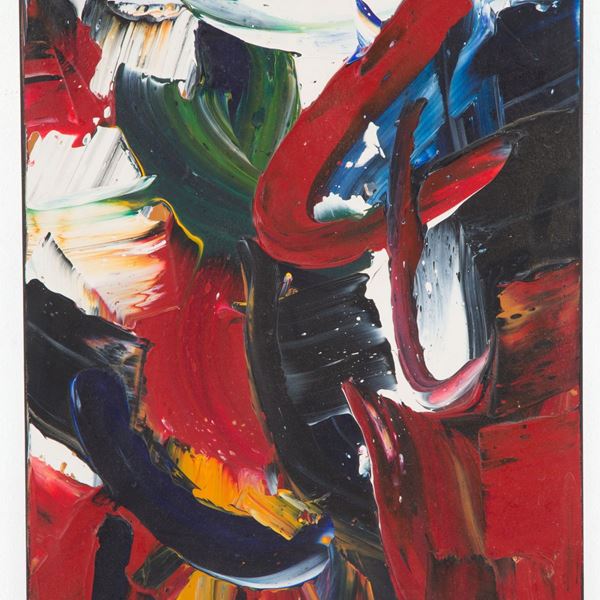 PIERLUIGI DE LUTTI - Painting "VERTICAL FALL" 