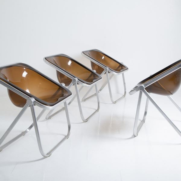 GIANCARLO PIRETTI - Four Plona chairs for ANONIMA CASTELLI