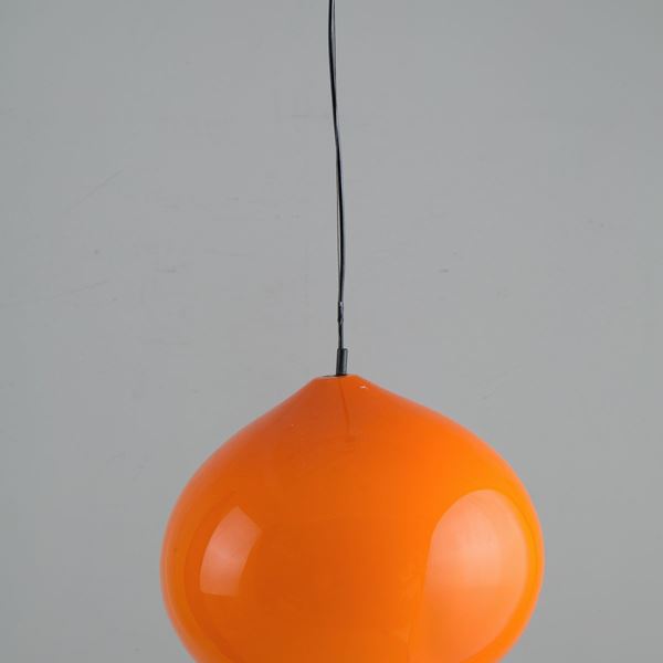 CARLO NASON - Lampadario arancione