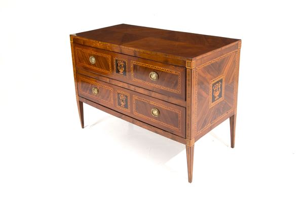 Neapolitan Louis XVI chest of drawers