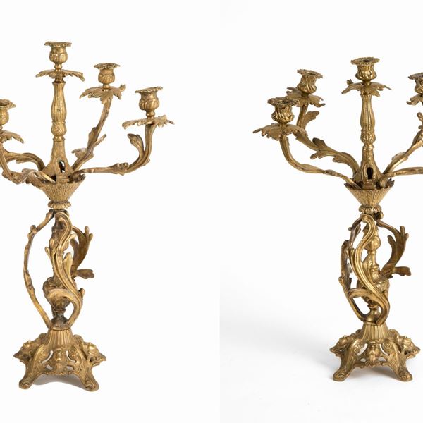 Coppia di candelabri