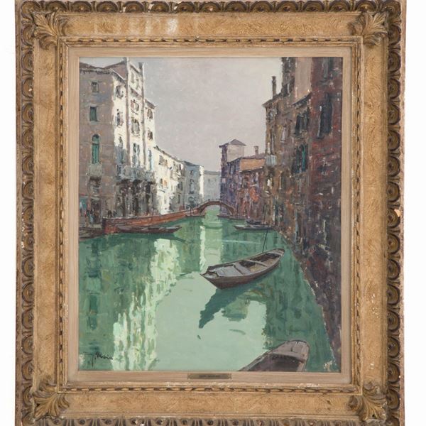 GIUSEPPE MARINO - Dipinto "RIO MENDICANTI, VENEZIA"
