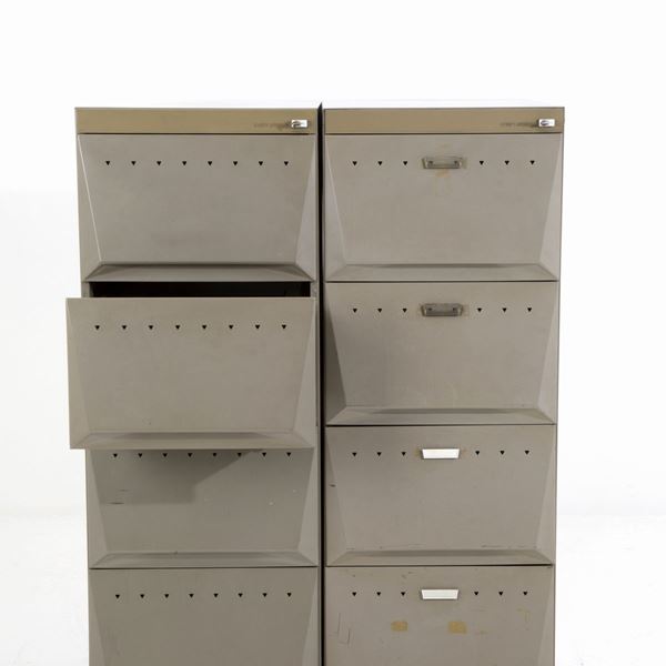 ETTORE SOTTSASS - Pair of OLIVETTI Synthesis filing cabinets