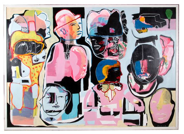 MARCIO MARQUEZ - Painting "URBAN LANDSCAPE"