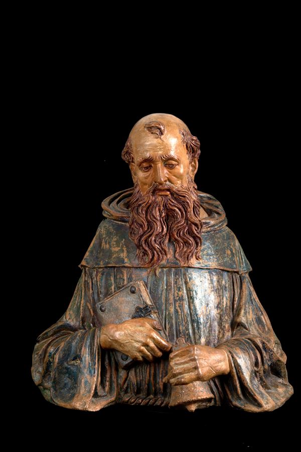 FRANCESCO DI GIORGIO MARTINI - Terracotta Bust "BUST OF A FRIAR"