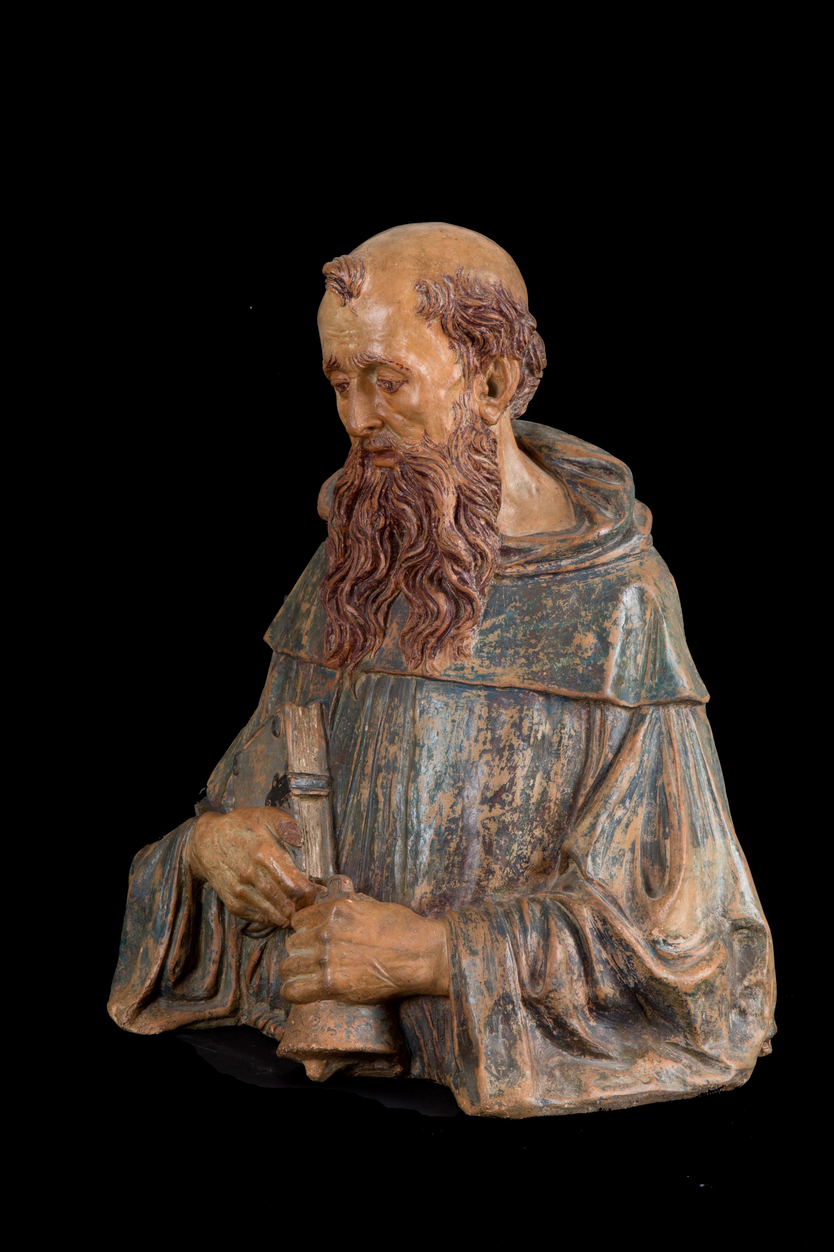 Francesco di Giorgio Martini - Busto di frate, terracotta policroma