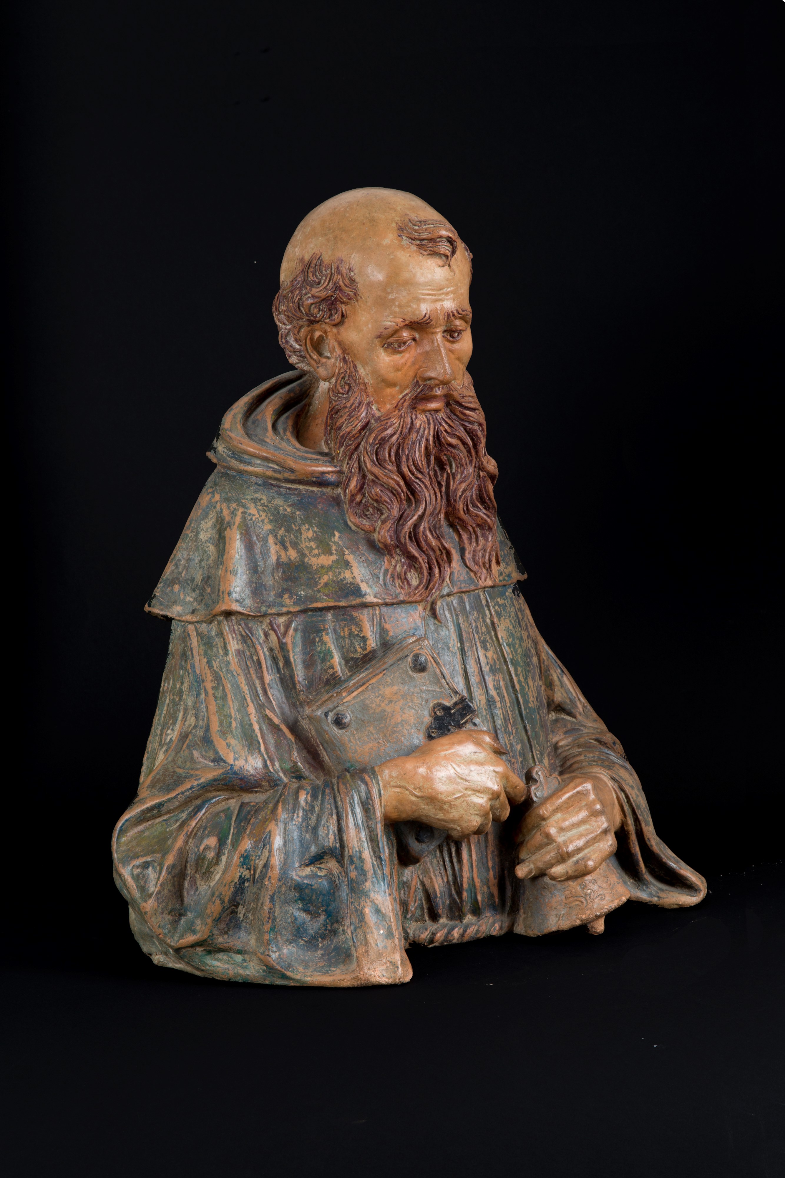 Francesco di Giorgio Martini - Busto di frate, terracotta policroma
