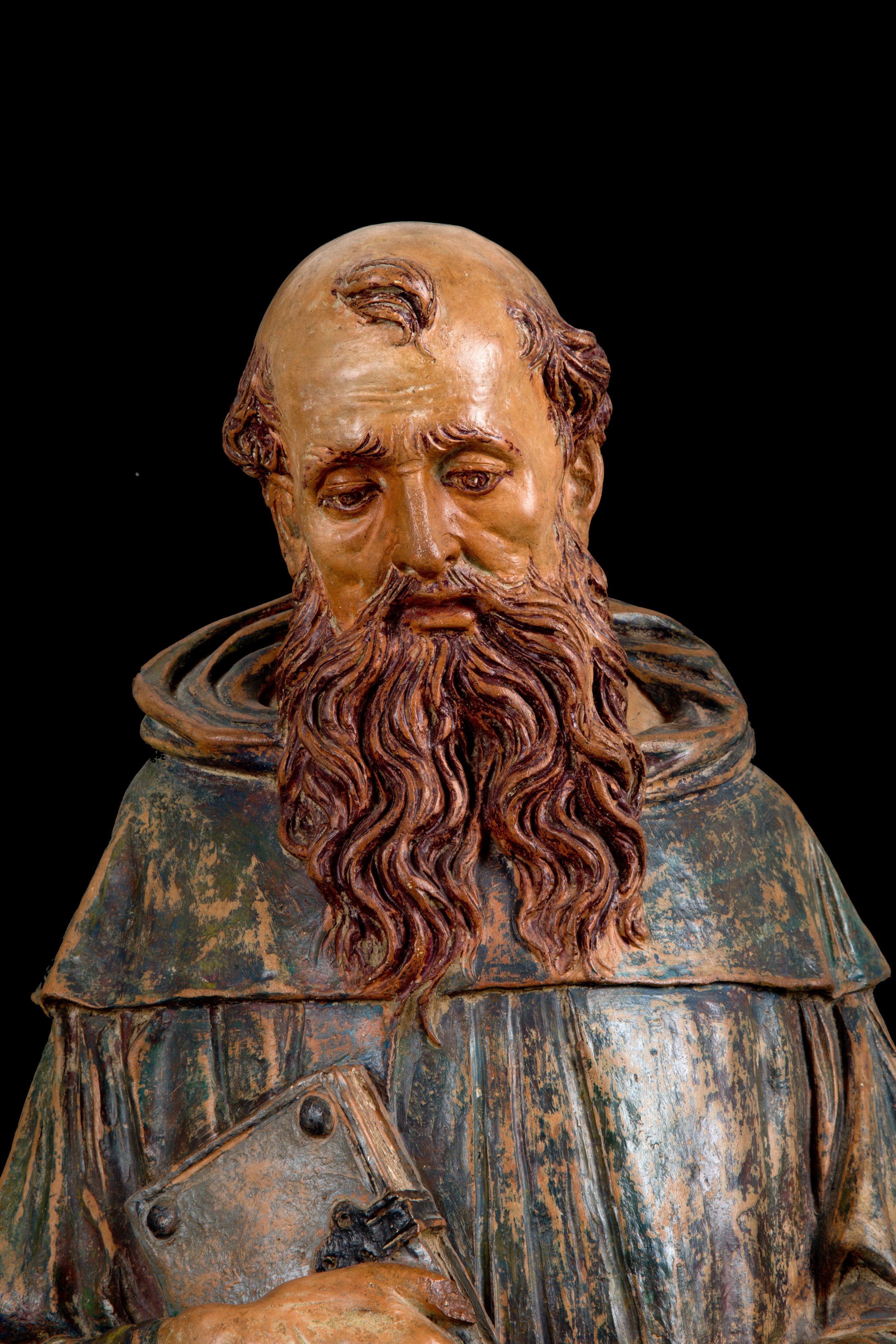 Francesco di Giorgio Martini - Busto di frate, terracotta policroma