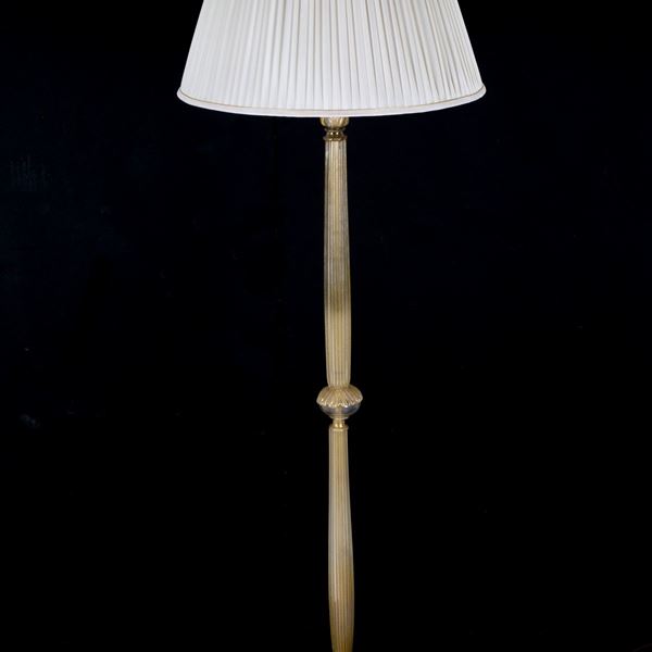 Glass floor lamp