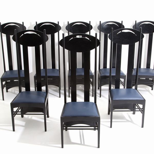 CHARLES RENNIE MACKINTOSH - Otto sedie per CASSINA