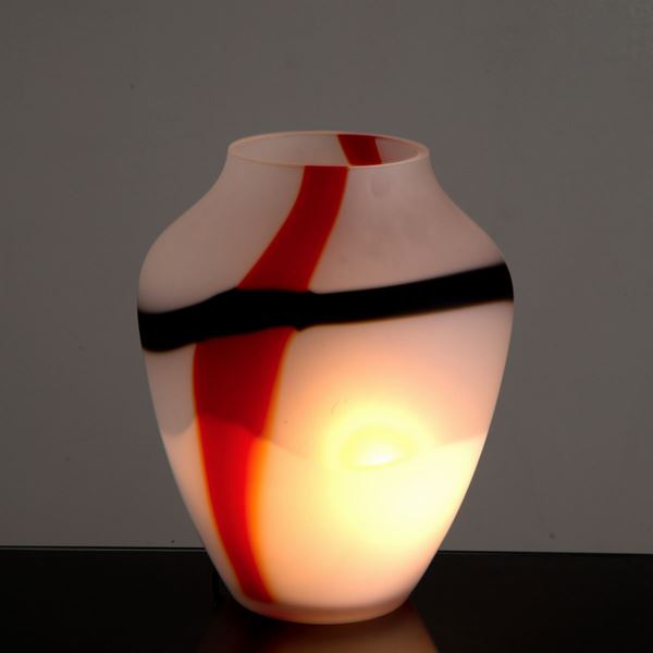 CARLO NASON - Satin glass lamp