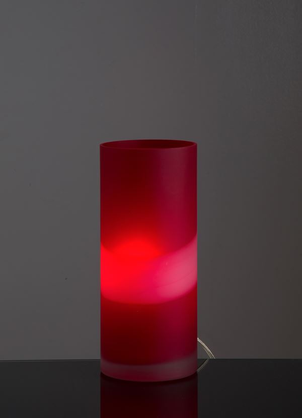 CARLO NASON - Red Murano glass lamp