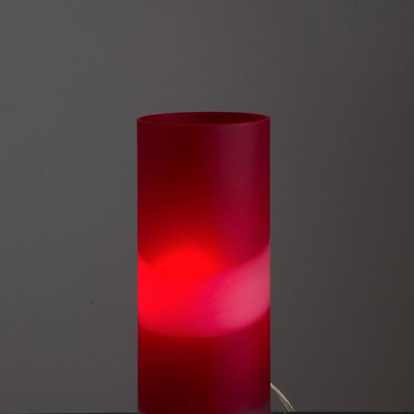 CARLO NASON - Lampada in vetro di Murano rosso