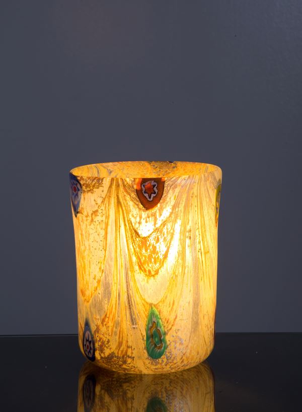 Murano glass lamp with murrine