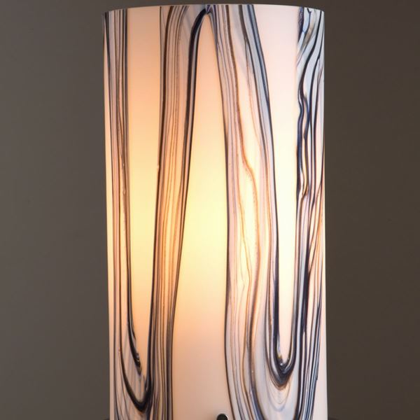 Lampada in vetro di Murano con striature