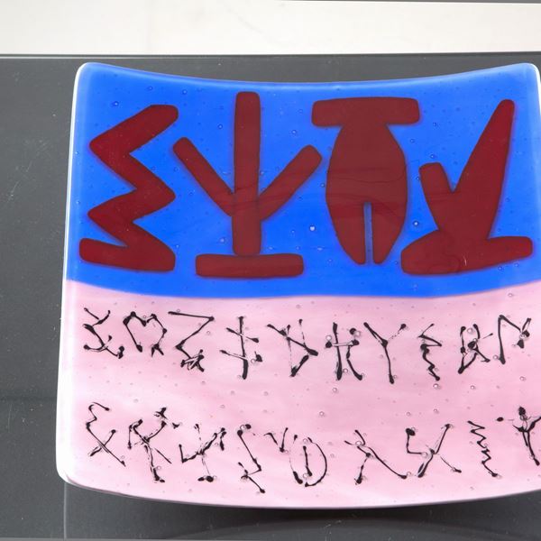 RICCARDO LICATA - Murano glass plate