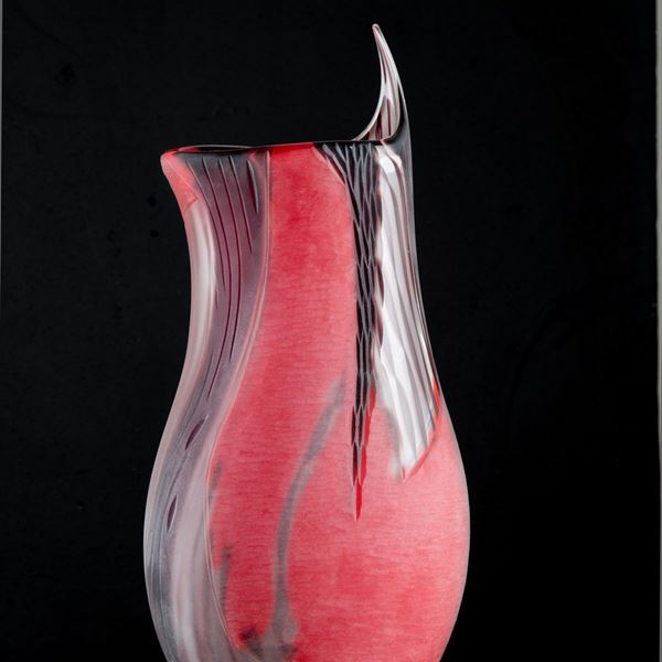 LEONE PANISSON - Vaso in pasta di vetro