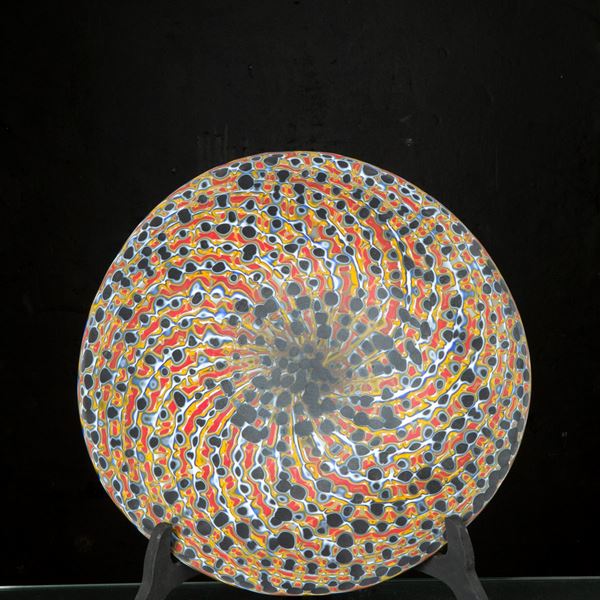 LEONE PANISSON - Glass paste plate