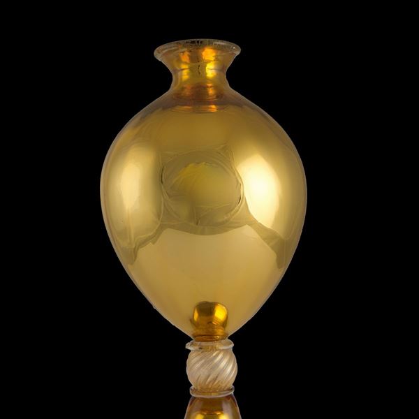 Vaso in vetro di Murano oro