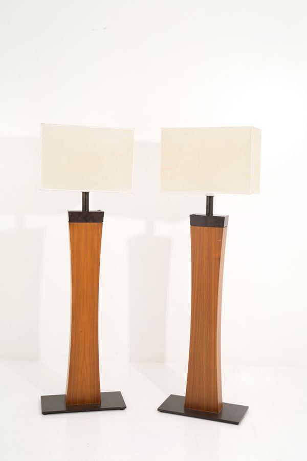 Pair of floor lamps