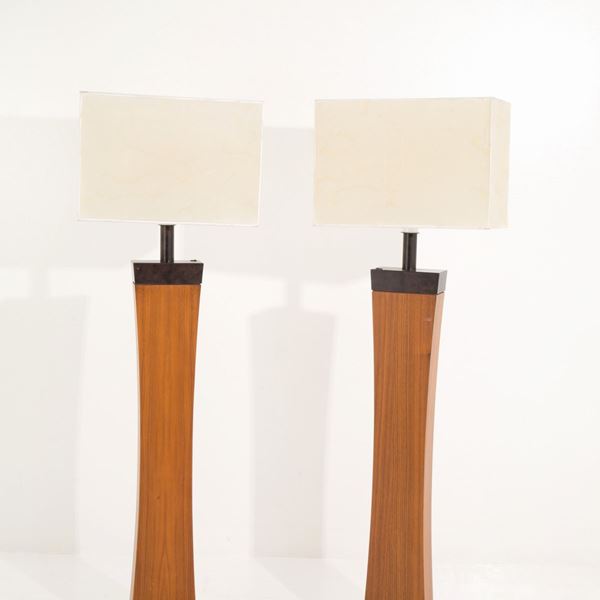 Pair of floor lamps