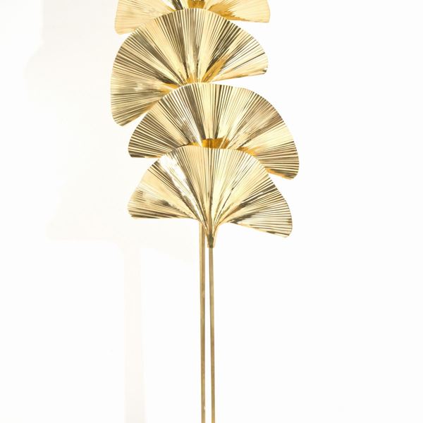 TOMMASO BARBI - Four-light brass floor lamp
