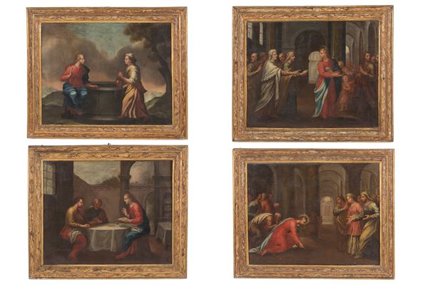 Four paintings "RELIGIOUS SCENES"