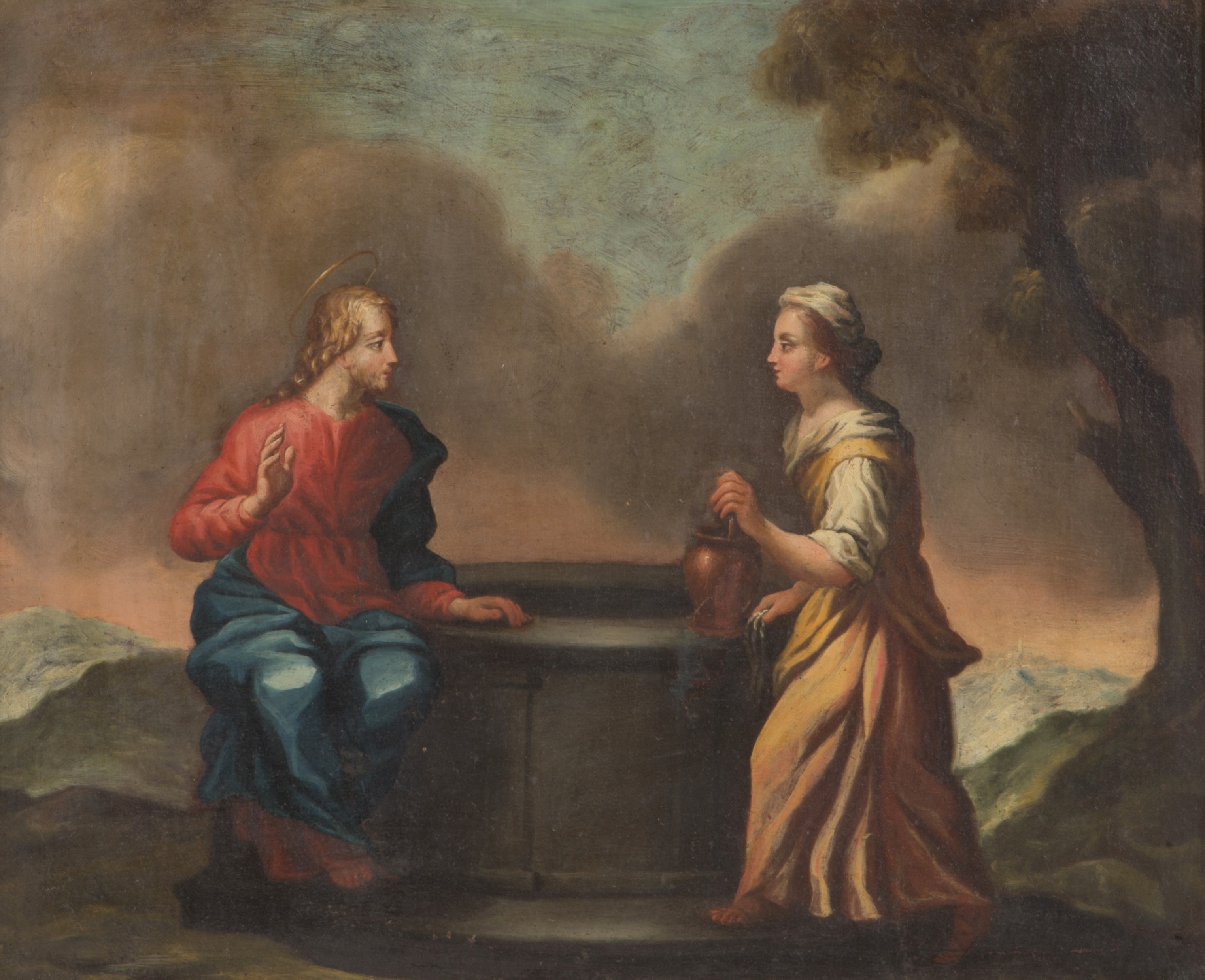 Quattro Dipinti "scene Religiose"
