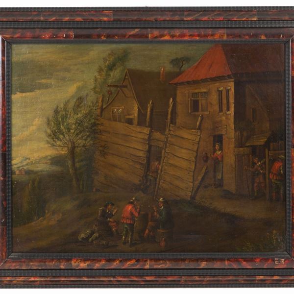 Dipinto "SCENA DI VITA QUOTIDIANA"