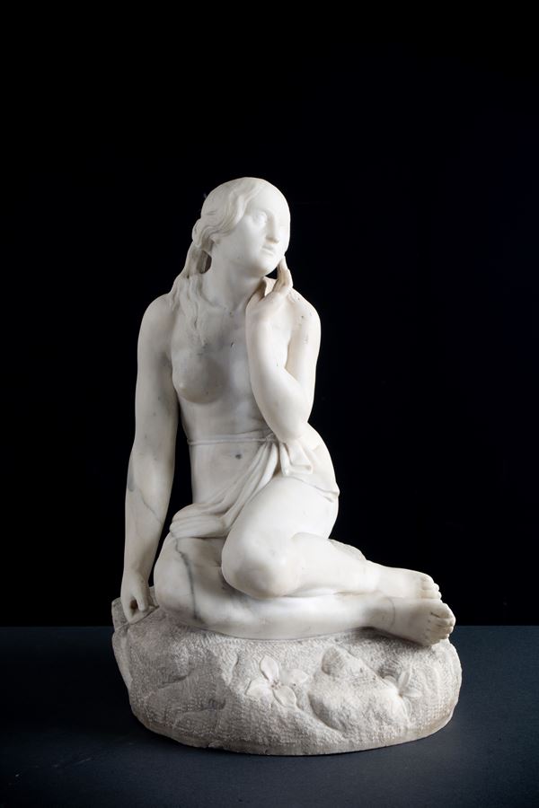 Marble sculpture "WOMAN'S NUDE"