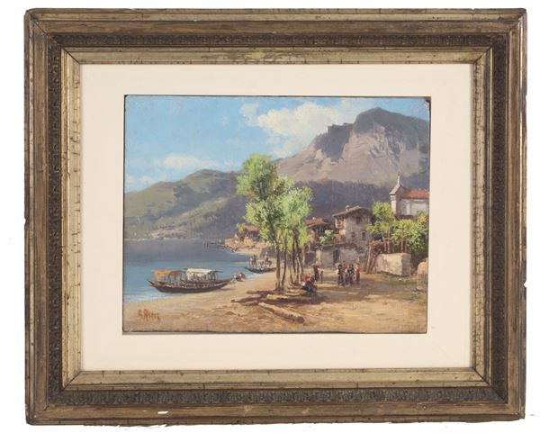 GUIDO  RICCI - Painting "CLOSED, LECCO"