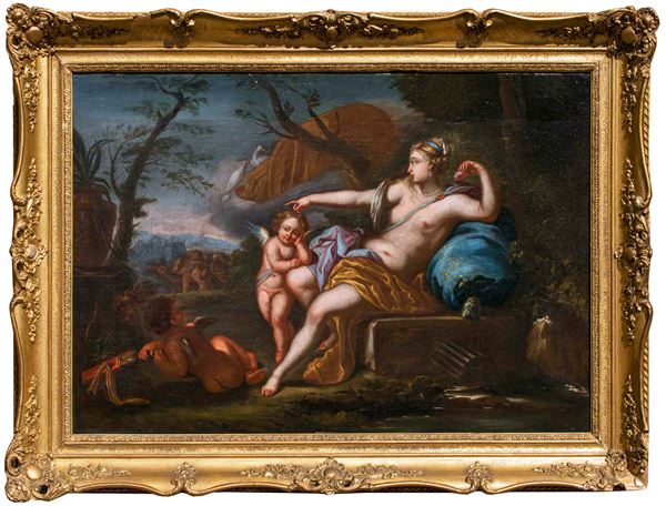 Painting "VENUS AND CUPID WITH BACCHIC PROCESSION"