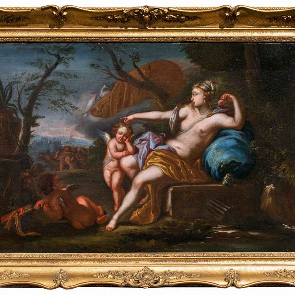 Painting "VENUS AND CUPID WITH BACCHIC PROCESSION"