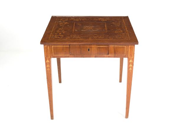 Inlaid coffee table