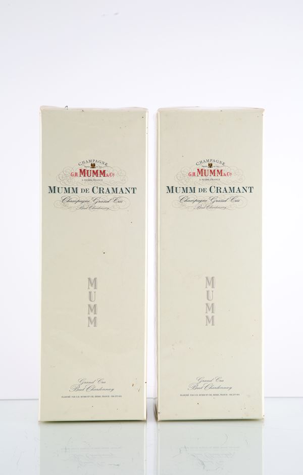 G.H. Mumm & Co. 1990 (2 bt). Cofanetti sigillati