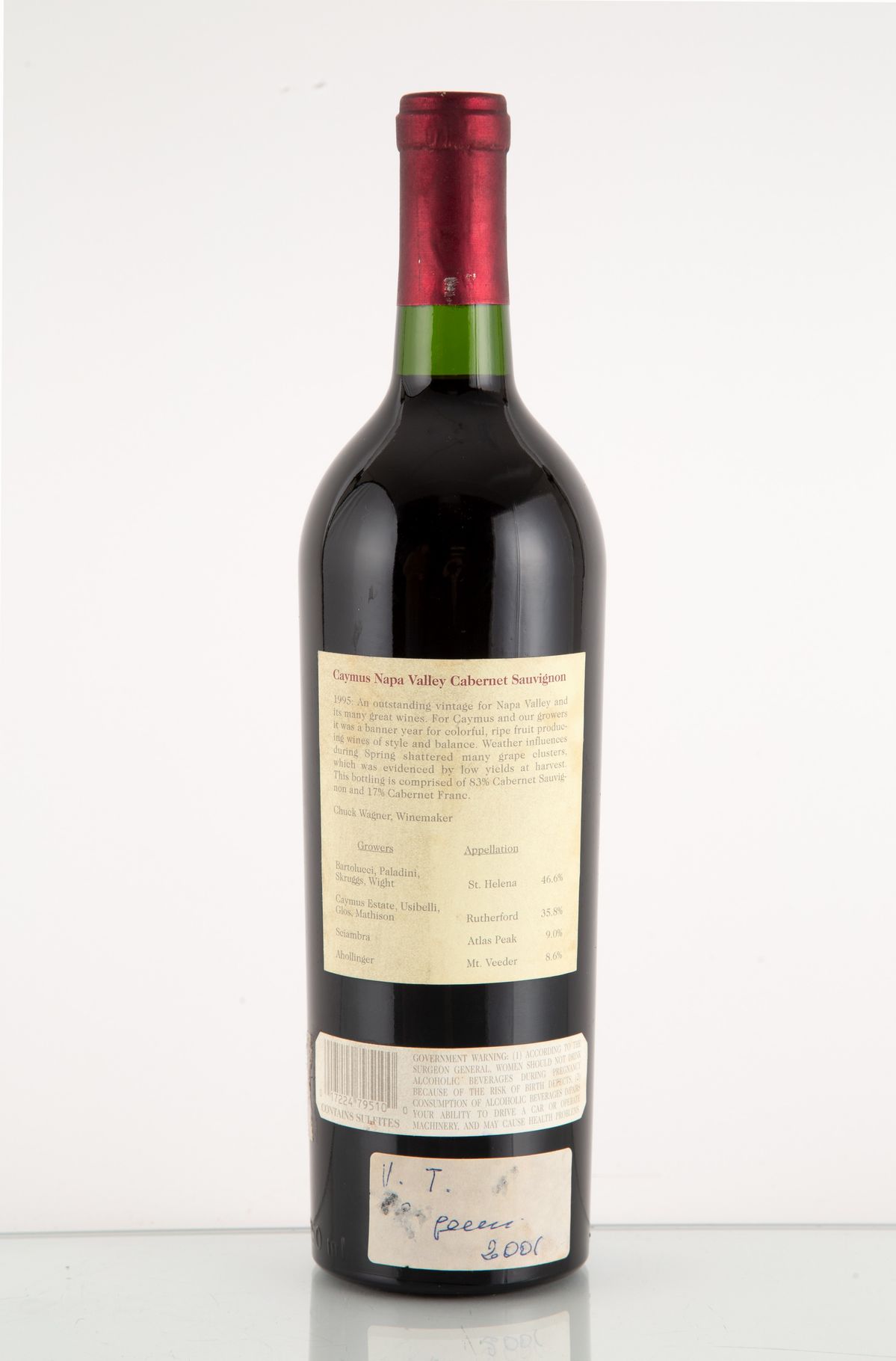 Caymus Vineyards Cabernet Sauvignon 1995 (1 Bt)