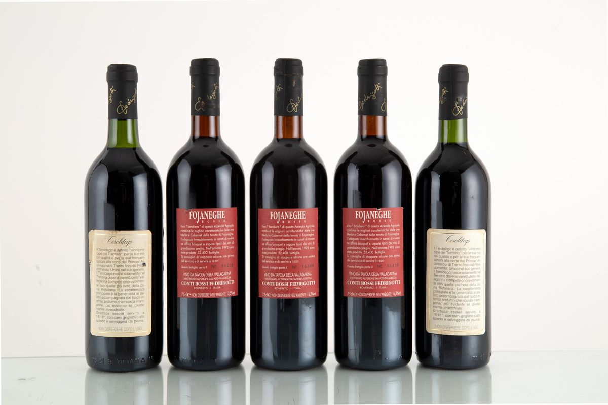 Selezione Cantina Conti Bossi Fedrigotti 1990 e 1992 (5 Bt)