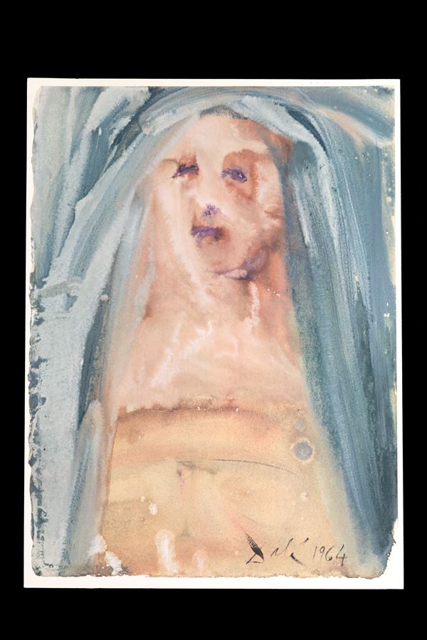 SALVADOR DALI' - Litografia "PLANGE, VIRGO, ACCINTA SACCO"